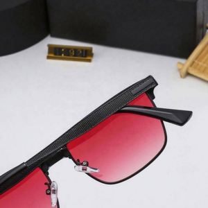 Gafas de Sol de Moda 1292 con Montura con Estampado de Leopardo, Gafas Metálicas Anti-Luz Azul con Lentes Polarizadas Rosa Morado - Product Image 2