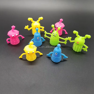 Marionnettes à doigts en TPR mignonnes pour enfants - Anti-stress, pour raconter des histoires et cadeaux de fête, compatibles avec les capsules de distributeurs de 50-55 mm - Product Image 2