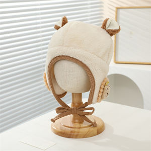 Gorro de Invierno con Orejas de León, Diseño de Dibujos Animados, Cálido, de Felpa Gruesa, Protege las Orejas, Venta al Por Mayor - Product Image 3
