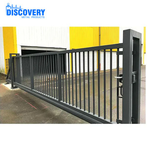 Puertas Correderas Automáticas en Voladizo, Puerta Principal de Entrada Lineal de Aleación de Aluminio Eléctrica Comercial, Diseño para Patio y Villa - Product Image 3