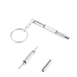 Tournevis 3 en 1 en métal, outil Portable pour lunettes, montre, réparation d'ordinateur portable, accessoire porte-clés, embout Phillips, bricolage multifonctionnel - Product Image 2