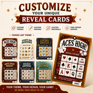 Original Color Free Desgin Digital Printing Three Windows Break Open Tickets Double Sided Cardboard Pull Tab Card - Product Image 4