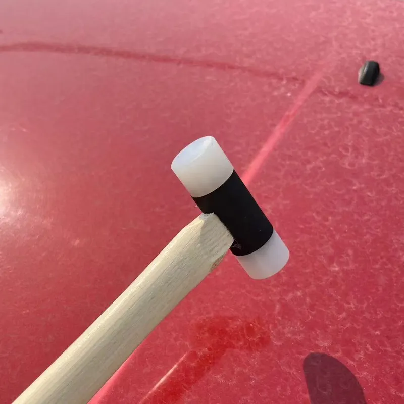 Palu kayu nilon Tips 25mm untuk mobil penarik penyok mobil hujan es alat perbaikan penyok tanpa cat alat penghilang penyok palu karet