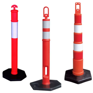 道路安全デリニエーター警告ポール道路安全ボラードスタンドバリア交通警告ポストTトップボラードデリニエーター - Product Image 5