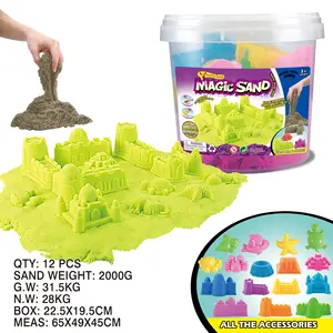 Set da gioco 3 + magic sand con stampi e accessori