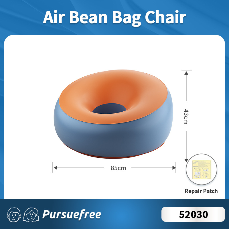 Sillón puf 85*43cm (naranja-azul) 52030