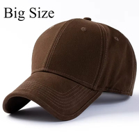 Gorra de béisbol de PVC de ala larga con bordado a mano, unisex, para exteriores, informal, para cabeza grande, sombrero para el sol, color sólido, gorra de papá, gorra de camionero