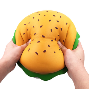 Jouet Squishy Géant Hamburger en PU, Anti-Stress, Anti-Anxiété, Jouet Sensoriel Fidget pour Enfants et Adultes - Product Image 4
