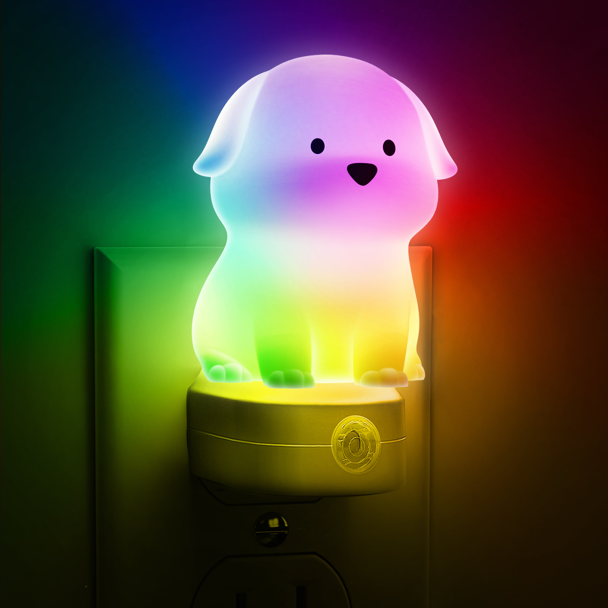 ZHILAI Mini RGB Modern Plug LED Night Light Energy Saving Color Changing Dimming Sensor Light Sensor Baby Bedroom FCC Certified