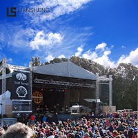 Tienda de aluminio para eventos al aire libre, escenario de concierto, plataforma elevadora, diseño de soporte, armazón y escenario de techo de exhibición