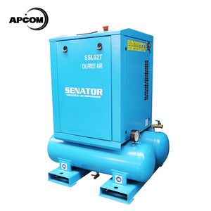 เครื่องอัดอากาศแบบสกรูโรตารี่ APCOM 7.5-22KW 8/12 บาร์ แบบอย่างติดตั้งถาวร ไม่ใช้น้ำมัน ระบบลมแห้ง ใช้ไฟ AC ระบายความร้อนด้วยอากาศ - Product Image 5
