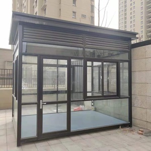 Cabina per Fumatori con Struttura in Acciaio Moderna, Consegna Diretta dal Magazzino, Postazione <span class=keywords><strong>di</strong></span> <span class=keywords><strong>Guardia</strong></span> Esterna per Parcheggi Comunitari - Product Image 1