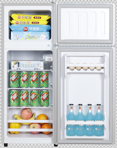 Réfrigérateur combiné rétro 116L BCD-116W <span class=keywords><strong>2</strong></span> <span class=keywords><strong>portes</strong></span>, congélateur <span class=keywords><strong>bas</strong></span>, réfrigérateur supérieur, électrique 220V, mini-réfrigérateur - Product Image 5