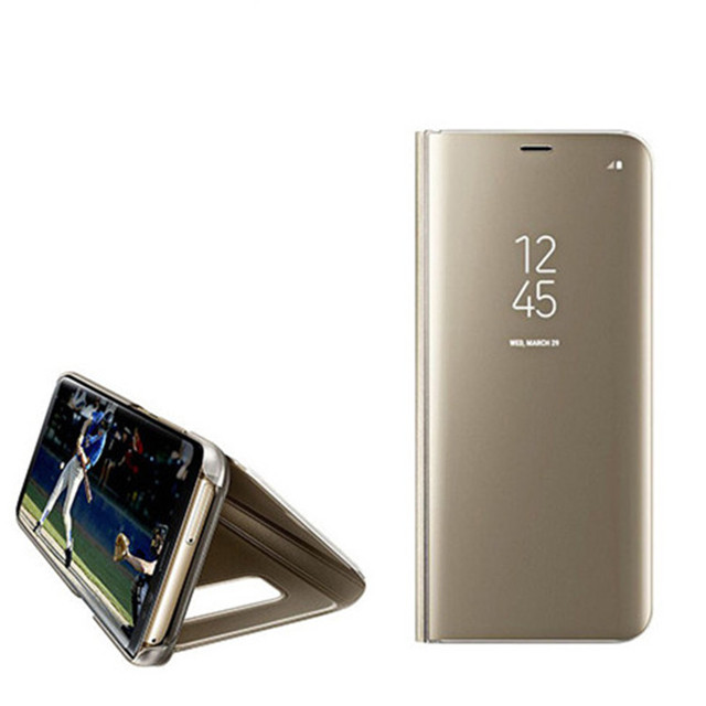 Smart View Flip Mirror Back Cover Cellphone Case Auto Sleep Case Cover for Samsung Galaxy S23 S22 S21 S20 Ultra Coque Fundas