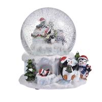 3d personnalisé mignon pingouin statue modèle boule de neige de Noël art souvenir cadeaux résine artisanat décoration de la maison figurine armoire affichage