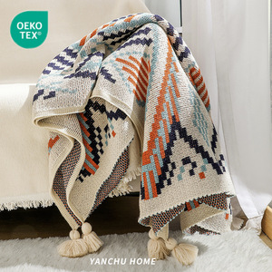 Manta <span class=keywords><strong>de</strong></span> siesta tejida <span class=keywords><strong>de</strong></span> estilo bohemio, <span class=keywords><strong>cubierta</strong></span> <span class=keywords><strong>de</strong></span> aire acondicionado <span class=keywords><strong>de</strong></span> onda étnica para ventana <span class=keywords><strong>de</strong></span> Bahía para sofá <span class=keywords><strong>de</strong></span> <span class=keywords><strong>invierno</strong></span> con borlas - Product Image 2