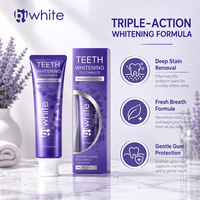 Dentifrice blanchissant pour adultes, soins bucco-dentaires quotidiens à domicile et en voyage, haleine fraîche, dentifrice anti-jaunissement