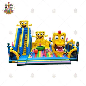 New jumping inflatable castle slide combo / inflatable bouncer castle /inflatable fun city for sale