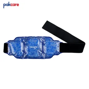 Ceinture de soutien pour hommes, perles de gel chauffante micro-ondable, pour thérapie dorsale par le bas du dos, 2 pièces