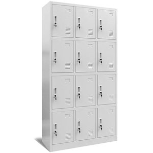 Armoire de rangement en acier à 12 portes pour écoles et gymnases - Product Image 2