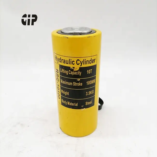 10 ton100mm long stroke single acting hydraulic cylinder RSC-10100 quick oil return hydraulic jack