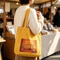 Sac fourre-tout en toile imprimé dessin animé personnalisé, écologique, anti-poussière, pour le shopping, promotionnel, cadeau, fournitures de travail