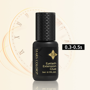 STARSCOLORS <span class=keywords><strong>Pegamento</strong></span> para Pestañas Postizas Negro <span class=keywords><strong>de</strong></span> Secado Rápido en 0.3 Segundos, Bajo en Vapores, <span class=keywords><strong>Extra</strong></span> <span class=keywords><strong>Fuerte</strong></span>, Adhesivo Impermeable para Extensión <span class=keywords><strong>de</strong></span> Pestañas - Product Image 1