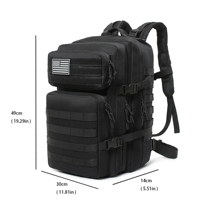 Sac à dos tactique grande capacité, système MOLLE, fermeture éclair, imperméable, léger, en nylon, pour randonnée et chasse, vente en gros disponible