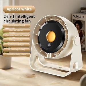 Ventilador de Escritorio Multifunción, 4000mAh, Carga USB, Portátil, de Pared y Techo, 4 Velocidades Ajustables, Circulación de Aire, Temporizador, Silencioso, para el Hogar - Product Image 1