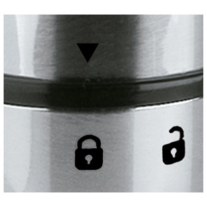 Macinacaffè elettrico portatile Lacor in acciaio inossidabile con macine a cono per uso domestico - Product Image 3