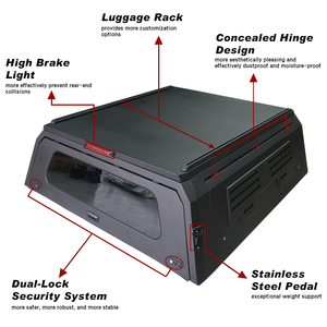 Cubierta Rígida de Aluminio <span class=keywords><strong>para</strong></span> Camioneta 4x4, Tipo Hardtop, <span class=keywords><strong>para</strong></span> <span class=keywords><strong>Mitsubishi</strong></span> Triton <span class=keywords><strong>L200</strong></span> MR 2021 2022 - Product Image 2