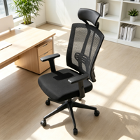 Chaise de bureau ergonomique en maille pour le bureau Silla De Oficina Con Soporte Lombaire Ajustable Para Largas Horas