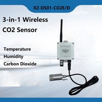 Sensor Inalámbrico de Temperatura, Humedad y CO2 Thingsend LoRa con Gateway, Protocolo RS485 Modbus, Alcance de hasta 5KM, 12 Meses de Duración de la Batería