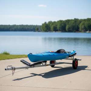 <span class=keywords><strong>Remorque</strong></span> de <span class=keywords><strong>bateau</strong></span> galvanisée robuste à <span class=keywords><strong>essieu</strong></span> unique, porte-canot et kayak, <span class=keywords><strong>remorque</strong></span> à kayak avec longueur réglable – Meilleur <span class=keywords><strong>prix</strong></span> - Product Image 3