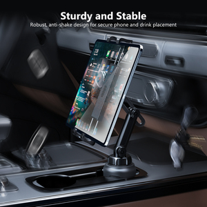 गर्म बिक्री समायोज्य बांह कार कप गोली धारक फोन माउंट कार फोन धारक के लिए 4.7-12.9 इंच गोली - Product Image 3
