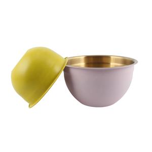 Bol à salade en métal pour la cuisine, bols à mélanger empilables en acier inoxydable, compatibles lave-vaisselle - Product Image 5