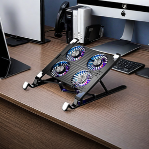 Support Pliable d'Ordinateur <span class=keywords><strong>Portable</strong></span> 2024 avec Refroidisseurs, Support de Bureau Ajustable et Pliant pour Tablettes et <span class=keywords><strong>PC</strong></span> - Product Image 2