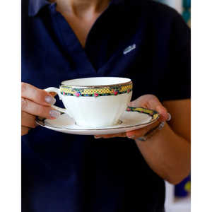 Service à thé de luxe Richard Ginori pour six personnes avec décoration Isabella, capacité de 600 ml, style royal, tasses à café pour hôtels 0g - Product Image 1