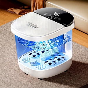 Massaggiatore Elettrico Portatile Pieghevole <span class=keywords><strong>per</strong></span> Pediluvio - Vasca Spa Intelligente <span class=keywords><strong>per</strong></span> Piedi con Riscaldamento, Vibrazione e Funzione Musicale, Collegabile alla Presa <span class=keywords><strong>per</strong></span> il Relax dei Piedi - Product Image 1