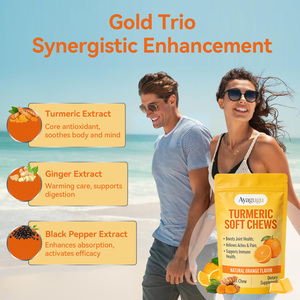 Formule OEM Soutien Quotidien au Bien-être Saveur Naturelle Sans Gluten Curcuma Bouchées Tendres Faciles à Mâcher Complément Alimentaire pour Adultes - Product Image 3