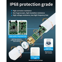 Keramik presisi tinggi Piezo PTFE cairan anti-korosif Sensor Level air pemancar tekanan untuk cairan zat kimia