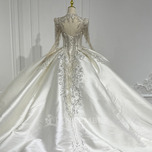 Robe de mariée de luxe Xs225, style princesse, brodée et ornée de sequins, coupe personnalisable pour occasions spéciales, Jancember - Product Image 6