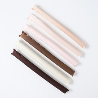 LUMA Wholesales 6 pcs/set Heatless Satin Velvet Hair Bigoudis Bandeau Hair Friendly Curling Iron Wave Hair Styling Tool