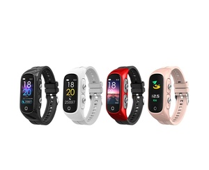 M1 N8 Sport Smart Watch Band Bracelet With Earphone Heart Rate Monitor Smart Wristband Women Long Time Standby <b>Wireless</b> Earbuds - Product Image 2