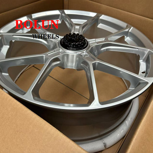 ล้อปลอมแปลงสีเทาเคลือบ/ขัดเงาแบบกำหนดเองสำหรับ <span class=keywords><strong>Porsche</strong></span> <span class=keywords><strong>Carrera</strong></span> 4S <span class=keywords><strong>CABRIO</strong></span>, 992 4S, 20x9 21X8.5 21X11.5, PCD 5X130, ET + 50/+ 45/+ 60 - Product Image 3