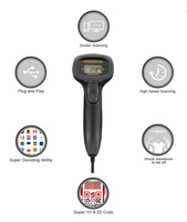 Escáner de Código de Barras USB XB-6221 con Cable, Escáner de Código de Barras Manual para Supermercado