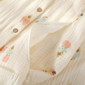 Pyjama en gaze de coton à quatre couches pour femmes vêtements de maternité épais pour le printemps vêtements de maison de retraite post-partum pour la <span class=keywords><strong>grossesse</strong></span> - Product Image 4