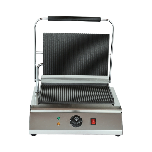 Commercial Snack Equipment Food Machine Non-Stick Sandwich Press Maker Panini Waffle Maker Electric Contact Grill