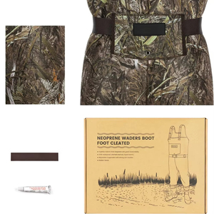 Cuissardes en néoprène pour <span class=keywords><strong>enfants</strong></span> avec bottes en caoutchouc cuissardes de pêche isolées camouflage imperméables et respirantes pour tout-petits <span class=keywords><strong>enfants</strong></span> garçons - Product Image 2