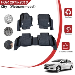 Vente en gros de haute qualité <span class=keywords><strong>tapis</strong></span> de <span class=keywords><strong>voiture</strong></span> tous temps revêtements 5D <span class=keywords><strong>tapis</strong></span> de sol à vaisselle profonde pour Honda City 2015-2018 modèle du Vietnam - Product Image 5